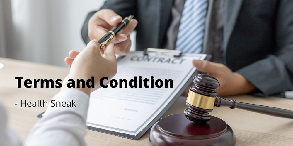 Terms and conditions of Health Sneak