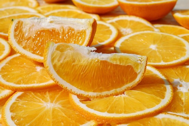 Citrus fruits like oranges, lemons, and grapefruit are a great way to receive your recommended daily intake of vitamin C and Boost Immunity.